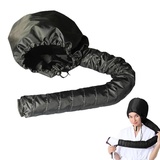 XKSOCT Attachment Helm-Trocknung Haartrockner, Motorhauben-Haartrockneraufsatz, für Kappe Salon Hair Dryer Hood Bonnet Trockenhauben für Haare Wrap Turban Haartrockentuch(schwarz)