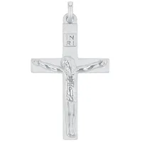 Amor Motivanhänger für Damen und Herren, Unisex, 925 Sterling Silber | Kreuz mit Corpus Charms & Kettenanhänger