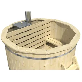 FinnTherm Bergen Ø 160 x 110 cm Weiß