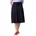 Damen große Größen Übergrößen Plus Size T-Shirt A-Linie V-Ausschnitt Halbarm Marine 46-48