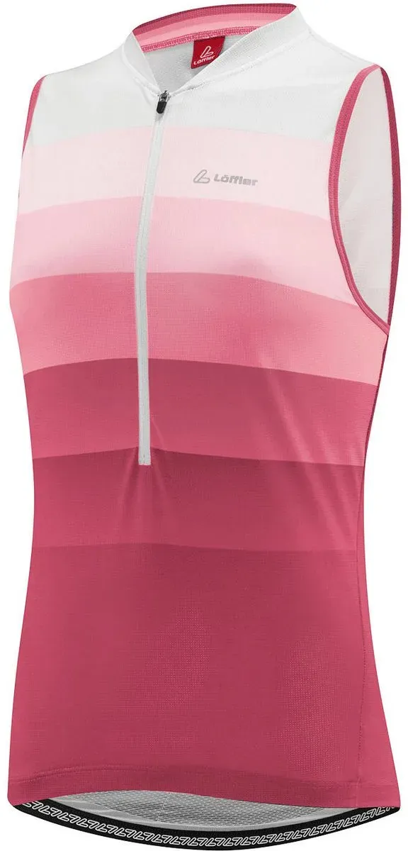 Löffler Women Bike Sleevless Jersey Half Zip Rainbow malaga (566) 38