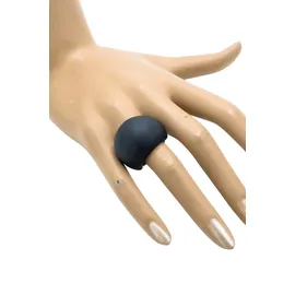 COLLEZIONE ALESSANDRO Fingerring "BlackSphere", schwarz, COLLEZIONE ALESSANDRO, Fingerringe, Damen, Acryl,