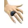 COLLEZIONE ALESSANDRO Fingerring "BlackSphere", schwarz, COLLEZIONE ALESSANDRO, Fingerringe, Damen, Acryl,