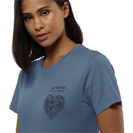 Jack Wolfskin Discover Heart Kurzarm-t-shirt - Elemental Blue - XL