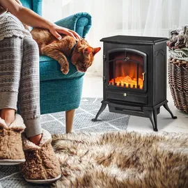 Homcom Elektrokamin Schwarz