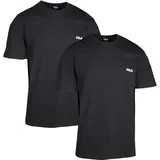 Fila FILA, Herren, Round Neck Undershirt 2er Pack - schwarz - M