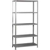 Simon Rack SimonRack Schwerlastregal, Lagerregal, 180x90x30 Metallregal, Kellerregal, Biegestelle 75 kg, 5 Fachböden, Grau - Advantage