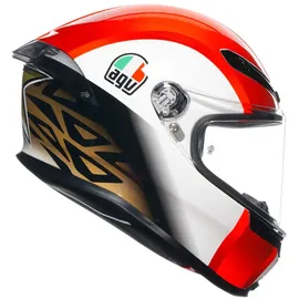 AGV K6 S Sic58 Integralhelm - Weiß/Rot/Schwarz / XL