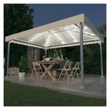 vidaXL Pavillon 4 x 3 m Cremeweiß