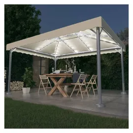 vidaXL Pavillon 4 x 3 m Cremeweiß