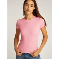 Tommy Jeans Damen, T-Shirt Kurzarm ESSENTIAL RIB SLIM fit