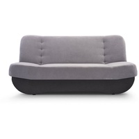 MOEBLO Schlafsofa Pafos, Sofa Kippsofa Klappsofa Clic-Clack, mit Schlaffunktion, mit Bettkasten grau