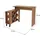 MCW Bartisch rechteck 120 x 93 x 98 cm Braun