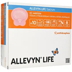 Allevyn Life Sacrum kl.17,2x17,5cm Silik 10 St