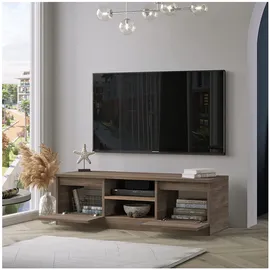 moebel-direkt-online Heike TV-Rack 120 x 41 x 37 cm Braun/Grau Spanplatte