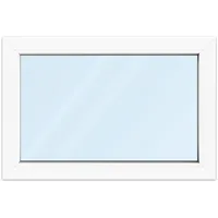 Kellerfenster 90 x 60 cm, Kunststoff, Kömmerling 70 AD, Weiß, 900 x 600 mm, festverglast individuell online konfigurieren