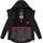 Marikoo Damen warme Winterjacke mit Kapuze Bikoo Black with black fur Gr. L - L