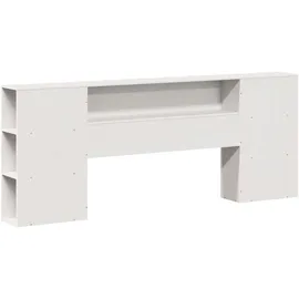 vidaXL Massivholzbett ohne Matratze Weiß 180x200 cm Kiefernholz