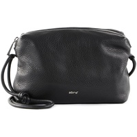 ABRO Leather Dalia Crossbody Bag Knotted Big Black/Nickel