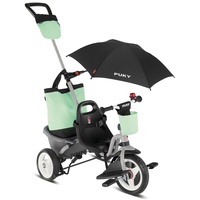 PUKY CEETY Comfort | Komfortables und sicheres Dreirad | Teleskop-Schiebestange | für Kinder ab 1,5 Jahren | mit Fußstütze | Lichtgrau