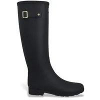 Hunter für Damen. FRW0024252 Raffinierte hohe Stiefel mit Goldbesatz schwarz (40/41), Wohnung, Keine, Lässig