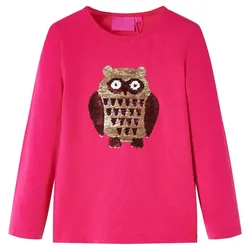 Kinder-Langarmshirt Pink mit Eulenmotiv Größe 92 - 92