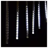 Nipach GmbH Lichterregen Meteorschauer 180 LED weiß Lichterkette Meteor-Effekt Partylicht Meteorlichter Weihnachtsbeleuchtung Partydeko Trafo Timer Xmas