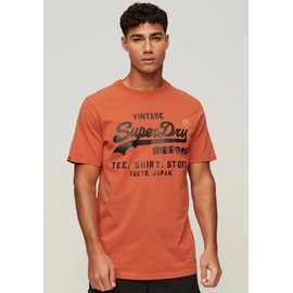 Superdry T-Shirt »VINTAGE VL STORE CLASSIC TEE«, Gr. S, Havana Orange, , 68070349-S
