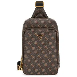 GUESS Rucksack Milano Crossover P Brown Ochre Braun Herren