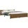 vidaXL Massivholzbett 200 x 200 cm Honigbraun