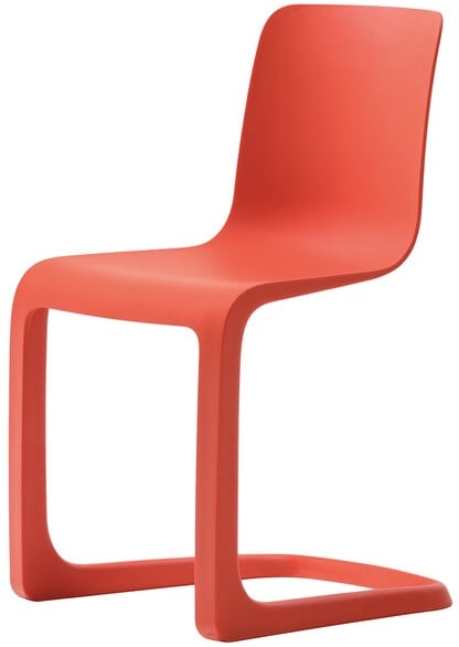 Vitra Freischwinger Evo-C rot, Designer Jasper Morrison, 81.5x46.5x51 cm