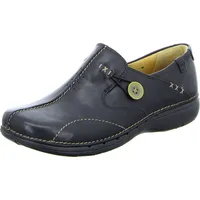 CLARKS Un Loop Mokassin, Black Leather, 35.5 EU