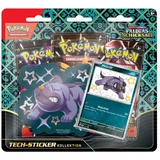 Pokémon Mobtiff | 3 Booster-Packs & Sticker | Pokemon Sammel-Karten deutsch | Gr.: onesize