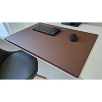 Profi Mats Schreibtischunterlage PM Schreibtischunterlage mit Kantenschutz Sanftlux Leder 12 Farben braun 70 cm