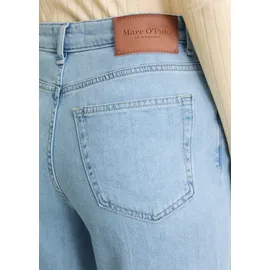 Marc O'Polo Weite Jeans "aus Organic-Cotton-Stretch-Mix", Damen, Gr. 33, Länge 32, light blau, Obermaterial: 95% Baumwolle, 4% Elastomultiester, 1% Elasthan, unifarben, loose fit normal, Jeans