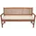 Beautissu Bankauflage 100 x 48 x 5 cm beige 1 St.
