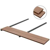 vidaXL WPC Terrassendielen mit Montagezubehör 16 m2 2,2 m braun