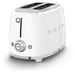 Kompakter Retro 2-Schlitz-Toaster Weiß "Kompakter Retro 2-Schlitz-Toaster"