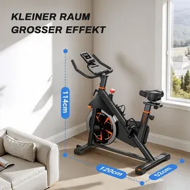 Merach Leises Magnetischer Heimtrainer, Fitnessbike für Zuhause mit Lcd, Tablet-Halter, 0–100 % Widerstand, bis 180 Kg