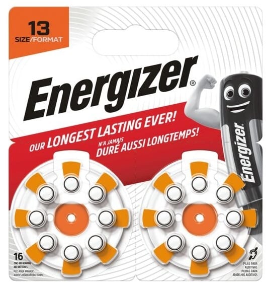 16er-Pack Hörgeräte-Batterie »13«, Energizer
