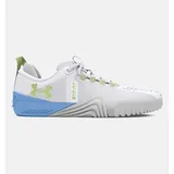 Fitnessschuhe UA W Tribase White Horizon Blue Morph Green EU 40 1/2