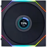 Lian Li Lian-Li Uni Fan TL LCD Series (140 mm, 1 x), PC Lüfter, Schwarz