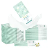 50 Stück Erfrischungstücher, Feuchttücher Einzeln Verpackt,Feuchte Waschlappen Einzeln Verpackt, Feuchtes Toilettenpapier, Hygienische Reinigungstücher, Kamille, Aloe, Geeignet für Empfindliche Haut