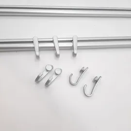 Sealskin Duschvorhangschienen-Set Easy-Roll Matt Aluminium