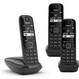 Telefon Cordless Gigaset A Series AS690 Trio L36852H2816K111 Schwarz