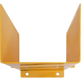 Mendler Rammschutz HWC-J50, Anfahrschutz Eckschutz, mit Bolzenanker Metall U-Form 40x30x25cm gelb-schwarz