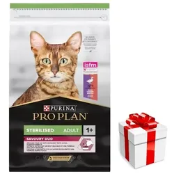 PURINA Pro Plan Katze Sterilisiert Ente & Leber 10kg + Überraschung für die Katze