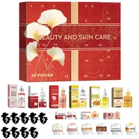 Beauty Adventskalender 2024, Weihnachts Adventskalender Hautpflegeset, Überraschungs Countdown Kalender Etui, Reichhaltiges Schönheitserlebnis, Schönheitspflege