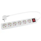 Stagecaptain PSSH-6 Steckdosenleiste mit Schalter weiß