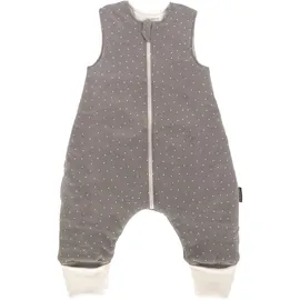 LaLoona baby bedding Baby Schlafsack mit Beinen Dots Taupe 90
